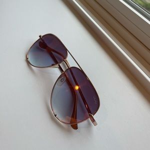 Quay X Desi Highkey mini sunglasses Rose Gold